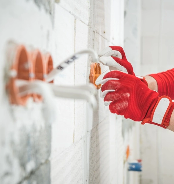 Einbau und Ausrichtung von Unterputzdosen im Neubau – Elektroinstallation und Kabelverlegung in München